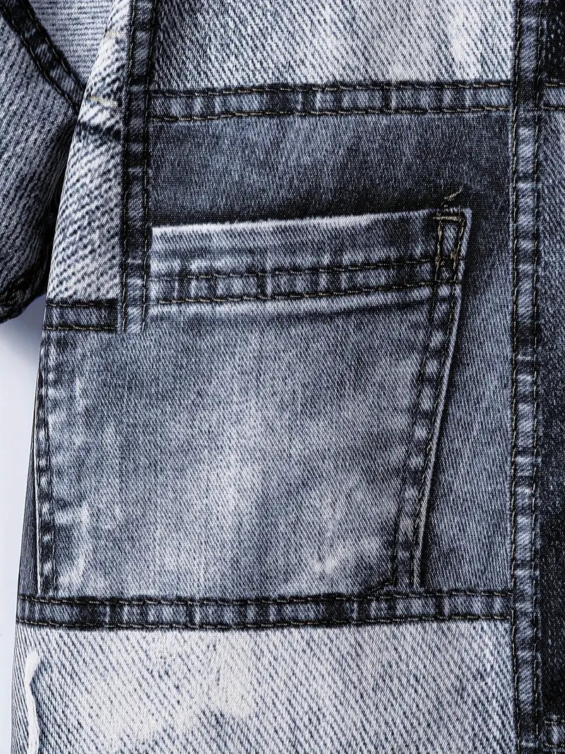 Premium Denim Jins Patchwork Co-Ord Set