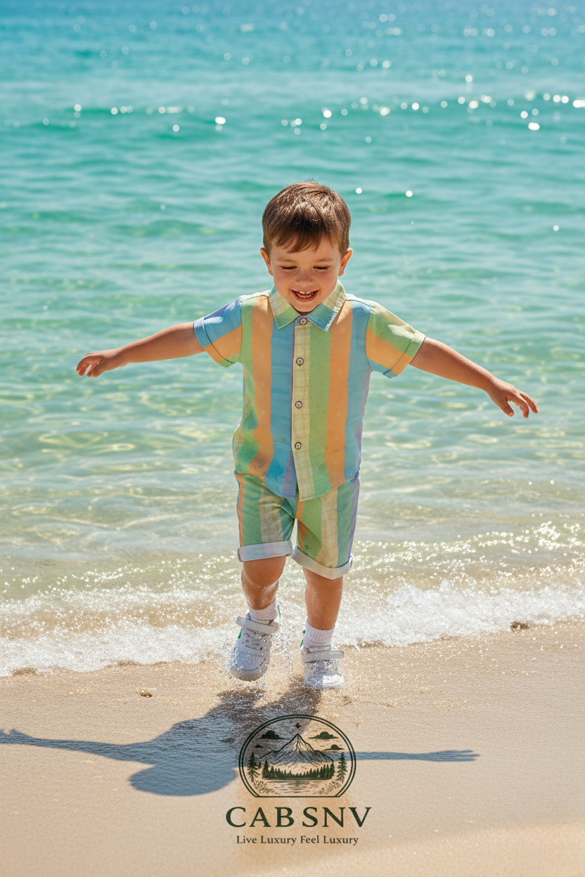 Rainbow Printed Shirts & Shorts Co-Ord Set